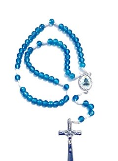 Terço Acrílico Azul - Brunely 