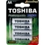 Pilha Recarregável Toshiba Aa 2600mAh Pequena com 4 Unidades Prontas pro Uso RTU