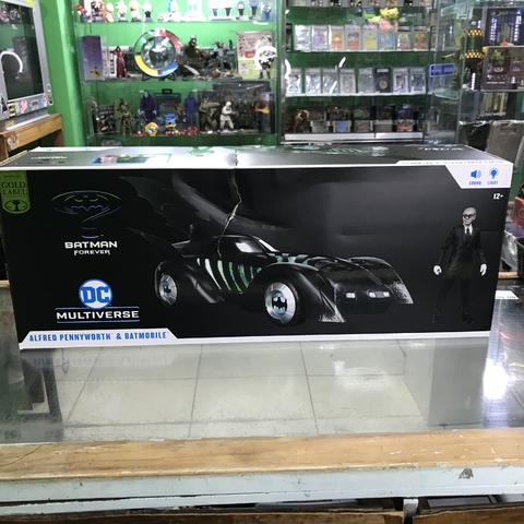 DC Multiverse McFarlane Batman Alfred Pennyworth and Batmobile