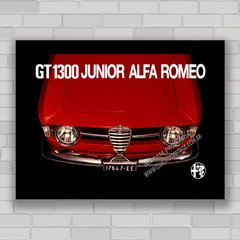 Quadro decorativo carro Alfa Romeo antigo Giulia