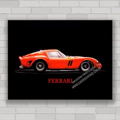 Quadro decorativo com pôster da Ferrari 250 GTO