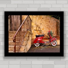 Quadro decorativo moto antiga Vespa
