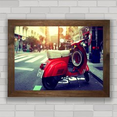 Quadro decorativo com pôster da Scooter Vespa