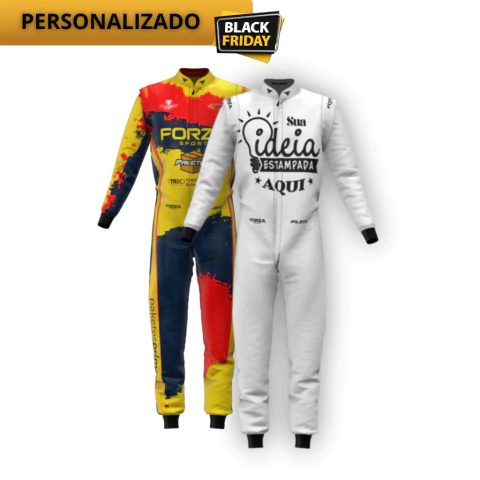 Macacão para piloto de kart personalizado Nylon - comprar online