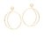 Brinco Argola Rommanel Gio Antonelli Folheado Ouro 525933