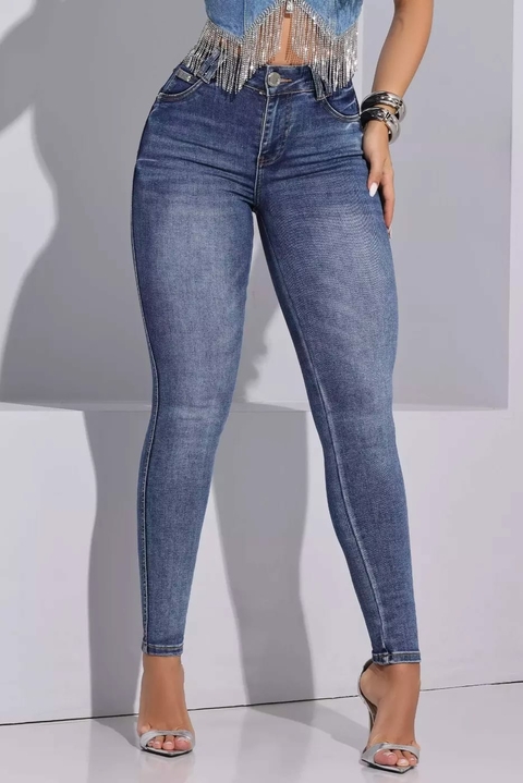 Calça Feminina Jeans Modeladora Bojo removível Black Pitbull 86368