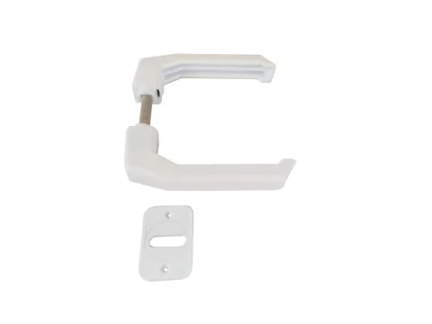 Picaporte Para Puerta Cuadrado. Blanco O Negro. Económico - tienda online
