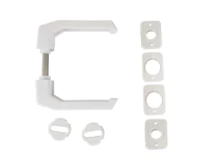 Imagen de Picaporte Para Puerta Cuadrado. Blanco O Negro. Económico