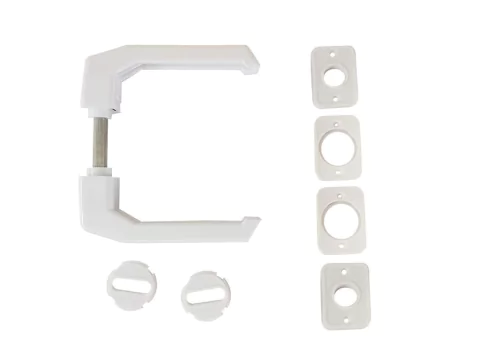 Picaporte Para Puerta Cuadrado. Blanco O Negro. Económico - tienda online