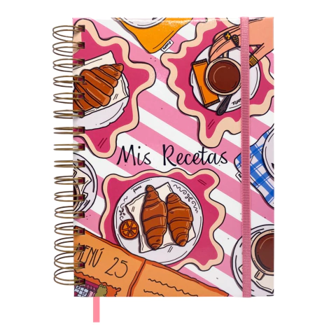 Recetario Cuaderno Para Recetas A5 Anillado Picnic