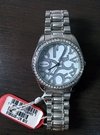 RELÓGIO MONDAINE FEMININO COM PULSEIRA EM AÇO INOX PRATEADO COM CAIXA EM STRASS - R76080LN03