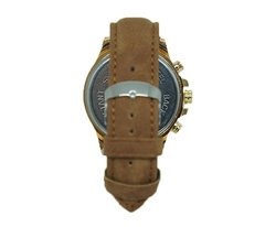 Relógio Invicta Dourado com Pulseira de Couro - comprar online