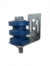 SUPORTE DM COM ROLDANA 2 RANHURAS (AZUL) - KIT 20UN