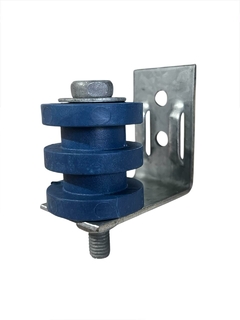 SUPORTE DM COM ROLDANA 2 RANHURAS (AZUL) - KIT 20UN
