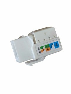 CONECTOR RJ45 FEMEA TIPO CAT 6 BRANCO (KEYSTONE) KIT 50UN na internet