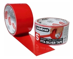 FITA MULTI USO TIPO SILVER TAPE VERMELHA 48mm X 5m - KIT 10UN na internet