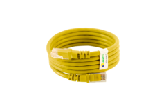 PATCH CORD CAT.6 UTP 100% COBRE - 1,5M - AMARELO - KIT 100UN na internet