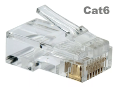 50 CONECTORES RJ45 CAT6 na internet