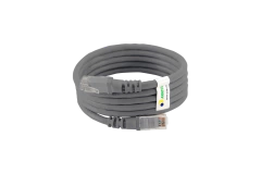 PATCH CORD CAT.5E UTP 100% COBRE - 1,5M - CINZA - KIT 10UN na internet