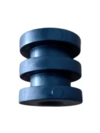 50 Un Roldana Isolador Plástico 2 Ranhuras Rp2 (azul) - comprar online