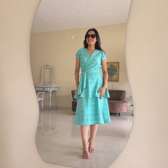 Vestido Valentina (Verde-agua)