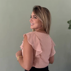 Blusa Helena (Poá Rosê) - Eclipsemodas.com