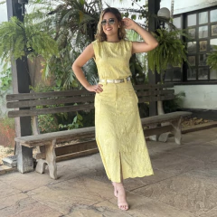 Conjunto Fernanda (Bordado/Amarelo) - loja online