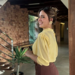 Blusa Josiane (Amarelo) - Eclipsemodas.com