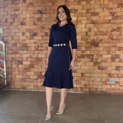Vestido Camila (Marinho) - Eclipsemodas.com