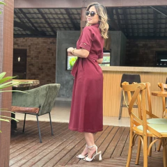 Vestido Jamilly (Vinho) - loja online
