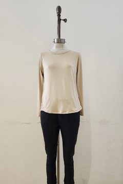 #3073 Remera modal soft ml con etiqueta i prob "Coliseo"