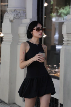 #9004 Vestido algodon con lycra globo "Tikal" en internet