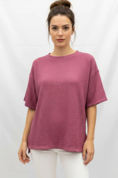 #3308 Remeron bambula mc con tajos y etiqueta standard "Cher"