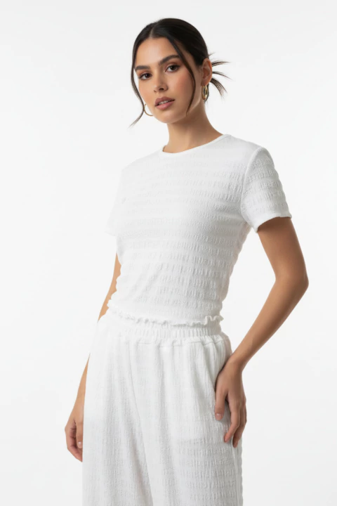 #3242 Remera bambula mc con etiqueta basics "Wenne" - comprar online