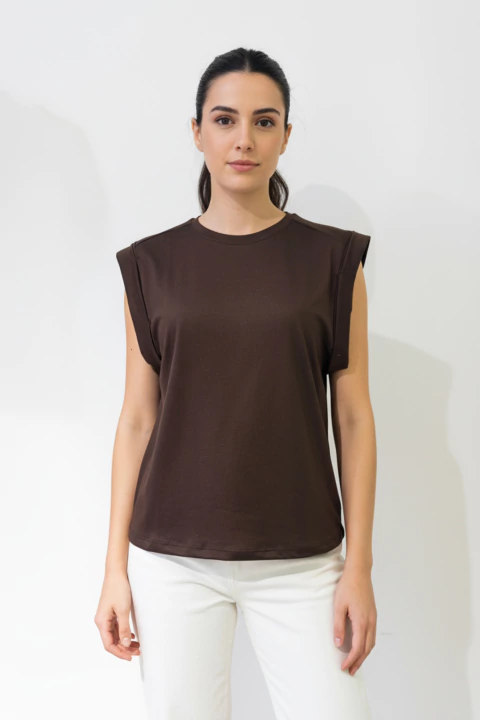 #3285 Remera modal soft mc con manga atraque "Jazmin"