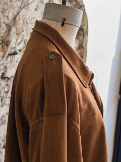 #4031 Campera suede con forreria, solapa, cierre "Verona B" - tienda online