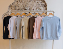 #2054 Remera algodon con lycra ml manga raglan etiqueta basics "Taragona" - comprar online