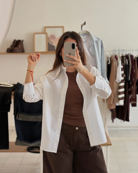 Camisa Aitana blanca