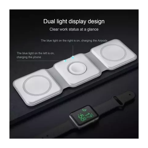 Cargador Plegable Inalámbrico 3 en 1 Portatil