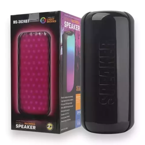 Parlante 3"x2 Luces RGB FM SD (S)