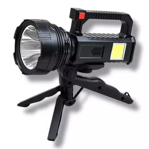 Linterna LED Reflector Recargable con Trípode (S)