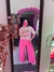 CALÇA PANTOLONA ROSA Tamanho M