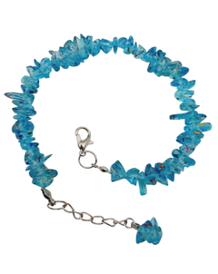 Pulseira Murano Vintage Bijuterias Com Pingente 19cm
