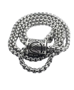 Colar Viking Runas Valknut Amuleto De Proteção
