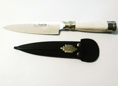 CUCHILLO HOJA INOXIDABLE ALMAFUERTE - HUESO PULIDO - comprar online