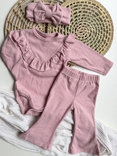 Conjunto body + pantalón + Vincha