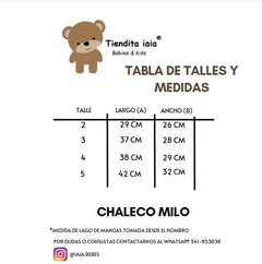 Chaleco Mateo - tienda online