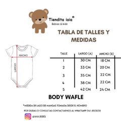 BODY WAFLE UNISEX - iaia bebés