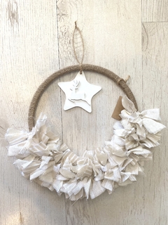 Rosca / corona navidad reno 30 cm - comprar online