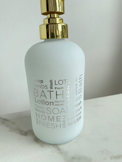 Dispenser de vidrio blanco - comprar online